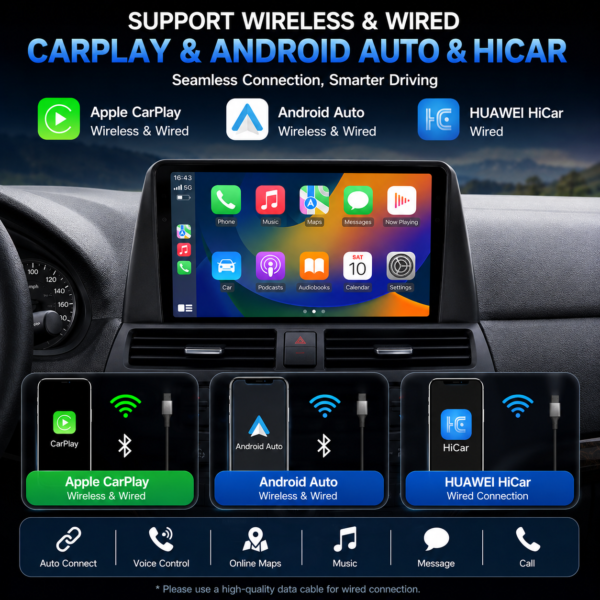 car navigation android system touch screen