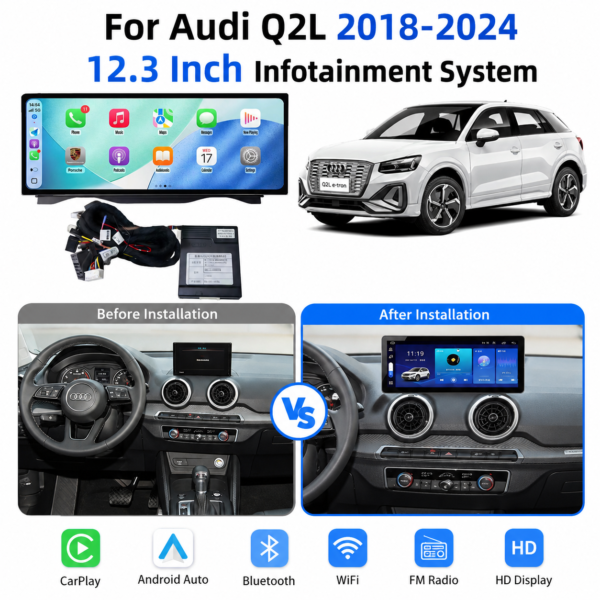 27c817bb-0c92-45b9-b20b-1c65171cf4ff Car Screen Android 13 Autoradio Multimedia Navigation Post Radio Multimedia for Audi Q2 2018-2024