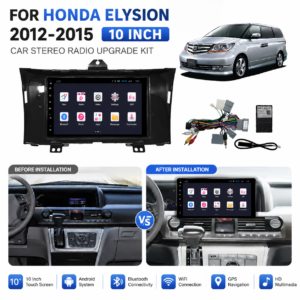 Auto Electronics Car DVD Player  10 Inch Android 15 Car Radio for Honda Elysion  HD Touch Screen GPS Navigation Wireless CarPlay Multimedia Player