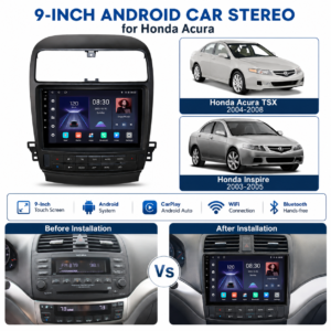 Android Car Stereo for Honda Accord Acura TSX 2004-2008 Radio Wireless Carplay Android Auto GPS Navigation Player Screen