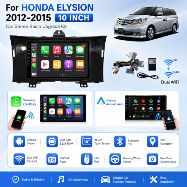 a3ceabdc-867d-4fea-a05c-54c67b4b1e0a Auto Electronics Car DVD Player 10 Inch Android 15 Car Radio for Honda Elysion HD Touch Screen GPS Navigation Wireless CarPlay Multimedia Player