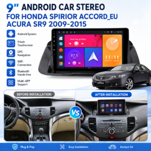 Carplay Android Car Stereo Gps Navigation for Honda Spirior Accord EU Acura SR9 2009-2015 BT Touch Screen Car Radio Video Player