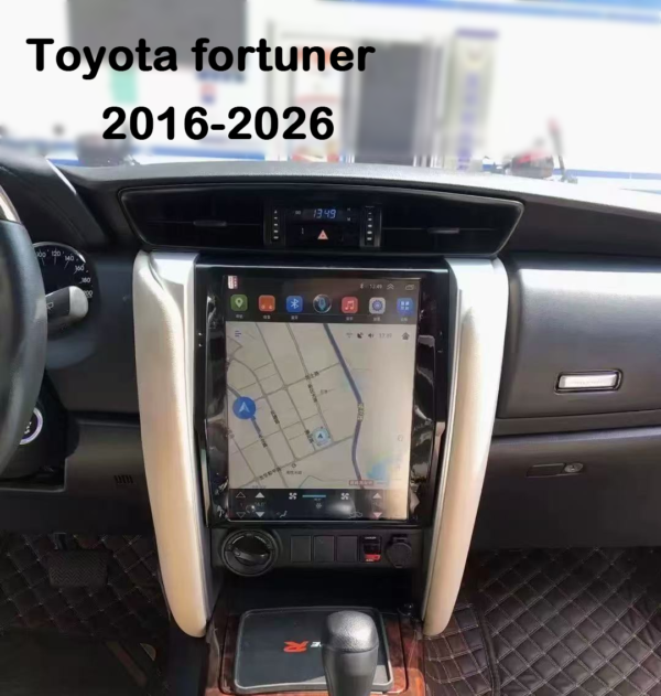 12.1inch Android 13 Tesla Screen for TOYOTA Fortuner 2016 2017 2023 Hilux Car Radio Stereo Multimedia GPS Carplay Video Player