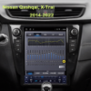 For Nissan X-Trail 2014-2022 Vertical Screen Car Radio Multimedia Video Player Car Stereo Radio GPS Navigation Head Unit