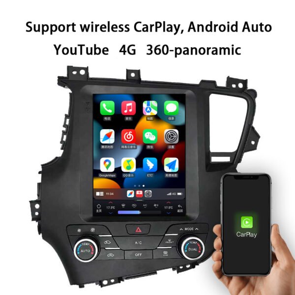12.1" Android 10 Car Video Radio Audio GPS Navigation Android Car Stereo Carplay Player for Kia K5 Optima 2010-2015