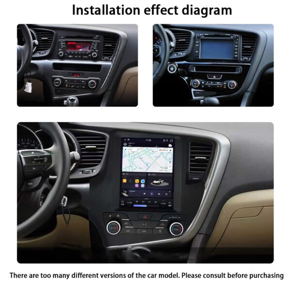 12.1" Android 10 Car Video Radio Audio GPS Navigation Android Car Stereo Carplay Player for Kia K5 Optima 2010-2015