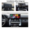For Toyota Land Cruiser LC300 22 Model 12.3" Touch Screen Android Auto GPS Navigation Stereo DSP Car Multimedia Player