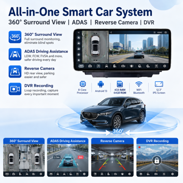040ca536-0b28-443a-ab64-ac8a55eb1919 Mazda CX-5 12.3-inch Android Navigation 12.3 Inch Android Screen Auto radio Android Car Radio High Resolution Built-in CarPlay 4G WIFI