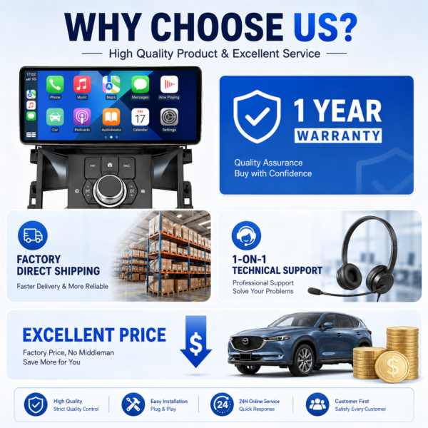 081b4f23-3557-419d-8245-57888cd78c6e Mazda CX-5 12.3-inch Android Navigation 12.3 Inch Android Screen Auto radio Android Car Radio High Resolution Built-in CarPlay 4G WIFI