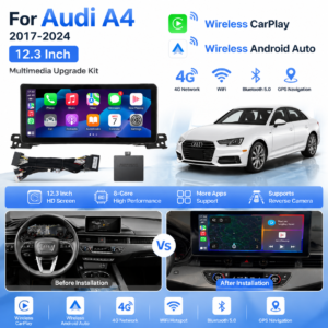 17-241 or AUDI A3 2005-2024 8 Core Android14 Auto Carplay OLED 4K Dashboard TV Factory Price Car Video Player Multimedia GPS Navigation