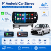 9" 2DIN Android Car Entertainment System for Toyota Vitz XP130 2014-2019 9inch Android13 Full Touch Wifi Gps Radio Video Car Dvd Player with Apple Carplay