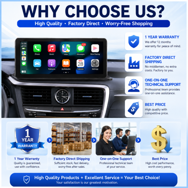 for Lexus RX RX200 RX350 RX450H 2016~201912.3'' 4G Autoradio Touch Screen Stereo Multimedia Carplay Android Car Radio Player