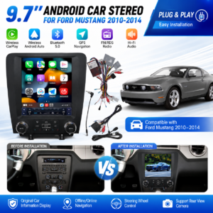 for Ford Mustang 2010-2014 10.4 Inch tesla Radio Car Dvd Player Dashboard Car Video Audio Stereo Gps Navigation Head Unit