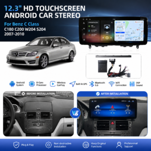 12.3-inch Android Multimedia Player for Mercedes-Benz C-Class W204