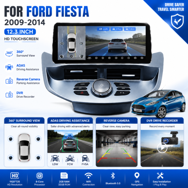 50a6cb1f-302a-41fd-8ad2-0f7e5089d793 for Ford Fiesta 2009-2014 Android Car Stereo Car touch screen With Carplay Android Auto GPS Wifi Hifi FM RDS MIC Camera NAVIGATION