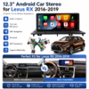 for Lexus RX RX200 RX350 RX450H 2016~201912.3'' 4G Autoradio Touch Screen Stereo Multimedia Carplay Android Car Radio Player