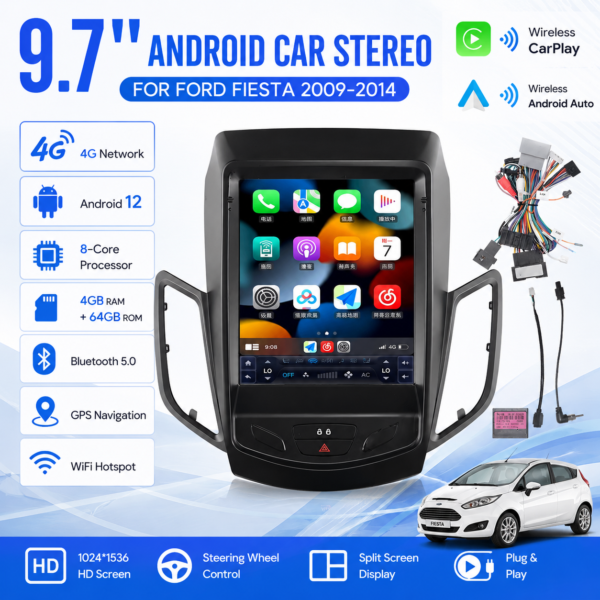 7540dc81-6d5e-4818-a723-a7a9aa54b054 for Ford Fiesta 2009-2015 10.4 Inch Touch Screen Android Auto GPS & DSP Car Radio Stereo with HD 1080P Navigation