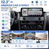 for Nissan Patrol Armada Y62 2010-2021 12.3" Car DVD Player Car GPS Navigation Multimedia Video Player Display Screen