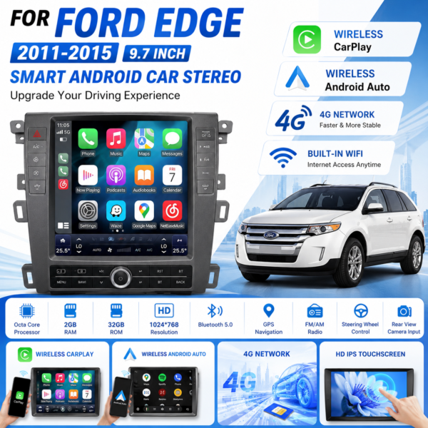87403a67-1b82-4793-99c0-6aeb1d1d6f7d 9.7" Car Radio GPS Player for Ford Edge