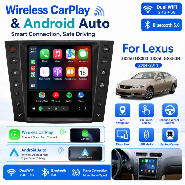 Advanced 9.7'' 2DIN Android Car Screen for Lexus GS250 GS350 GS450H android multimedia Auto Video High Resolution TouchScreen GPS Multimedia Player car nvigation