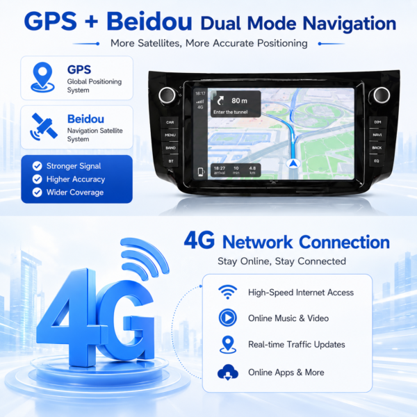 9-Inch 2DIN Android Car Stereo for Nissan Sylphy 2012-2018 360 Panorama touch screen  Screen Car Radio Player Gps Navigation