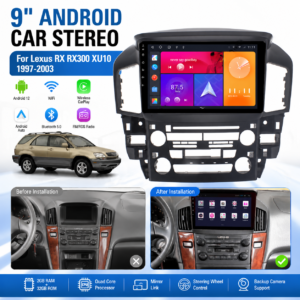 for Lexus RX300 1997-2003 Android Car Radio Player WIFI GPS Carplay BT FM 9 Inch Touch Screen 8 Core 4G Android Auto Car Stereo
