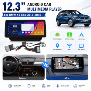 12.3 Inch GPS Navigation WiFi 4G Carplay Stereo for BMW X1