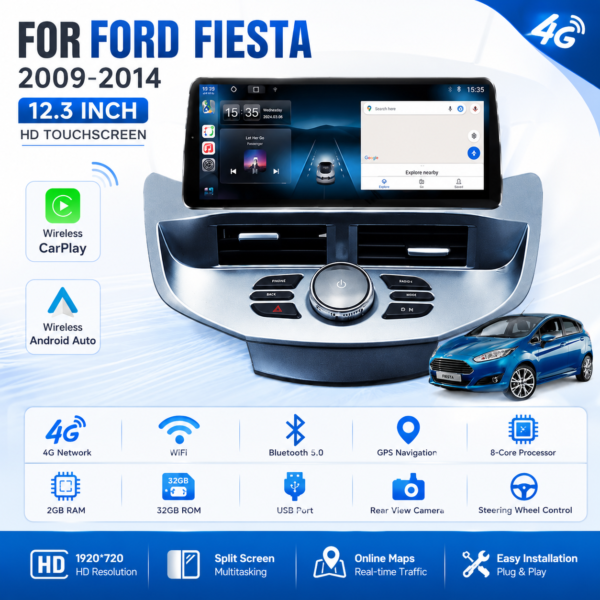 af1527fd-aa9e-4621-83d9-915499328af6 for Ford Fiesta 2009-2014 Android Car Stereo Car touch screen With Carplay Android Auto GPS Wifi Hifi FM RDS MIC Camera NAVIGATION