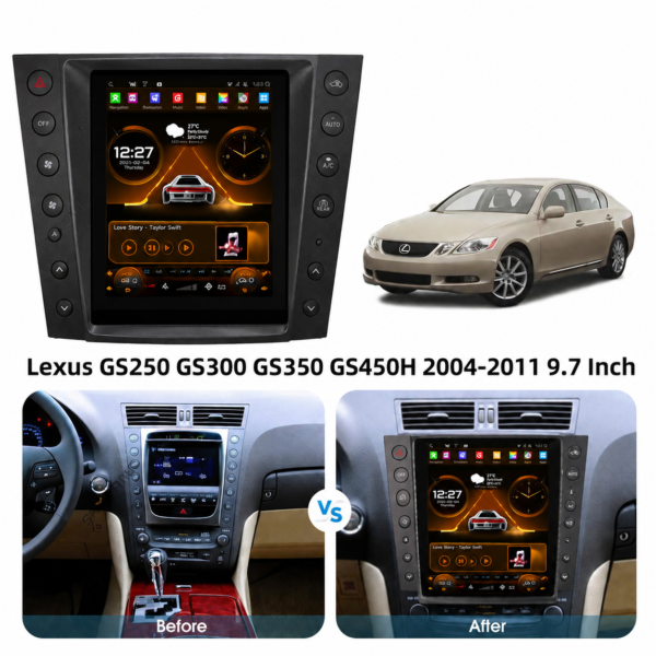 Advanced 9.7'' 2DIN Android Car Screen for Lexus GS250 GS350 GS450H android multimedia Auto Video High Resolution TouchScreen GPS Multimedia Player car nvigation