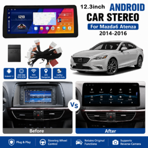 Mazda 6 Android Dashboard Display 2014-2016 Autoradio Carplay DSP 4G Car GPS Navigation Player