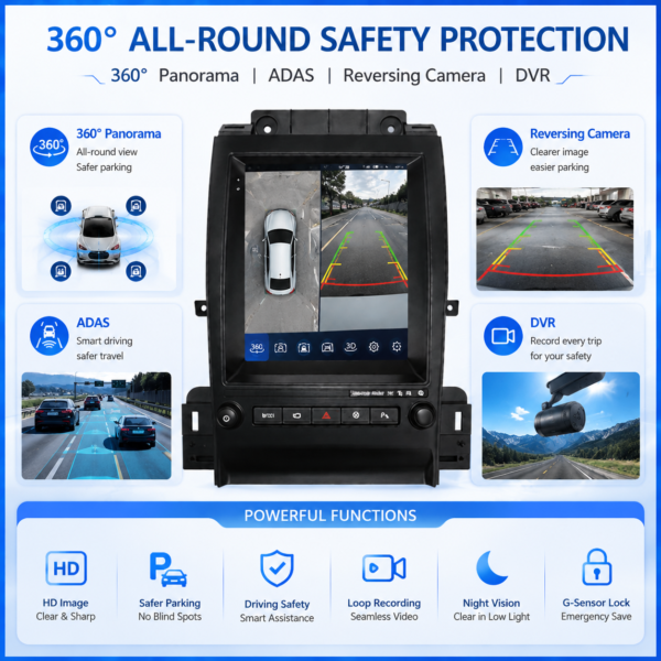 for Ford Taurus 2010-2019 Android Car Radio Stereo DVD Player Video Auto DSP Audio Carplay Touch Screen GPS  Tesla Style