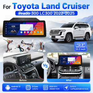 Premium Android Car Radio for Toyota LC300 12.3" Touch Screen Multimedia Android Car Radio  2022-2025 Carplay Auto Headunit Monitor