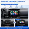 9" 2DIN Android Car Entertainment System for Toyota Vitz XP130 2014-2019 9inch Android13 Full Touch Wifi Gps Radio Video Car Dvd Player with Apple Carplay